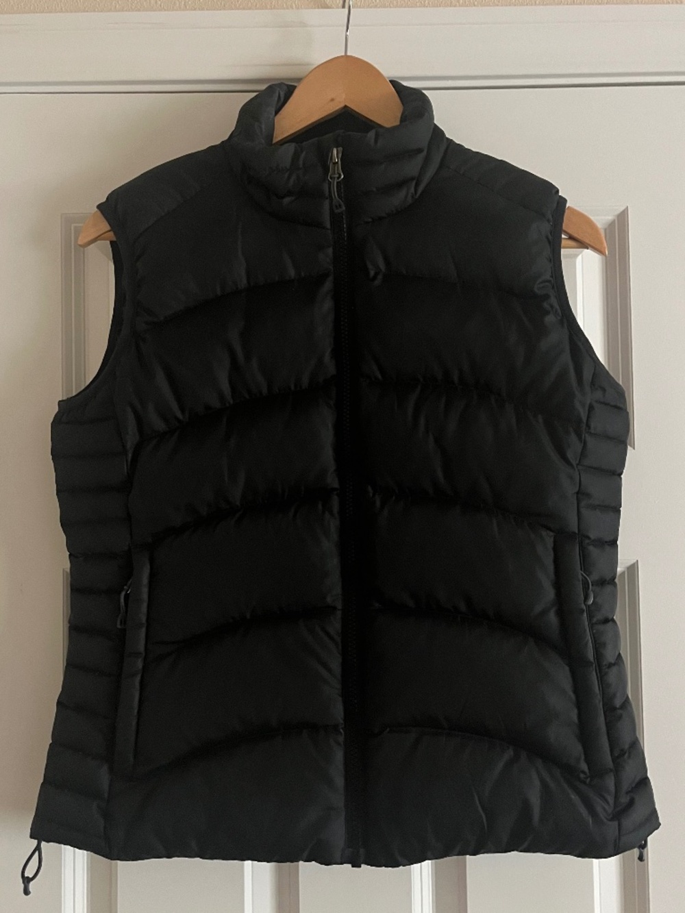 REI women's goose down vest with full-zip pockets